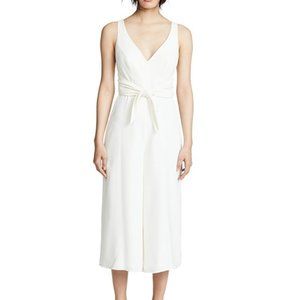 Amanda Uprichard Ivory Charter Jumpsuit Medium